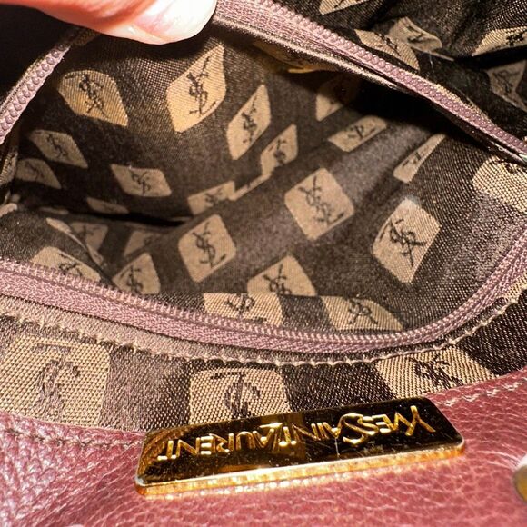 Yves Saint Laurent YSL Vintage Bucket Bag Brown Leather - Picture 6 of 15